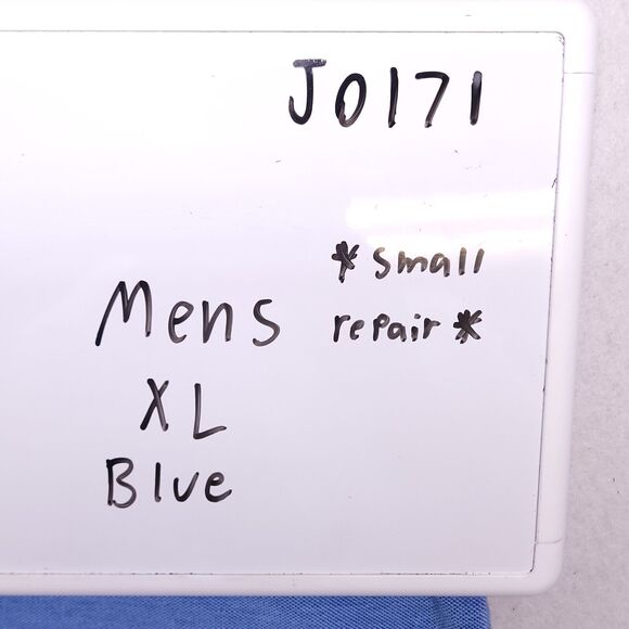 IZOD Casual Collared Short Sleeve Polo Shirt Adult Mens Size XL Blue - Picture 10 of 12